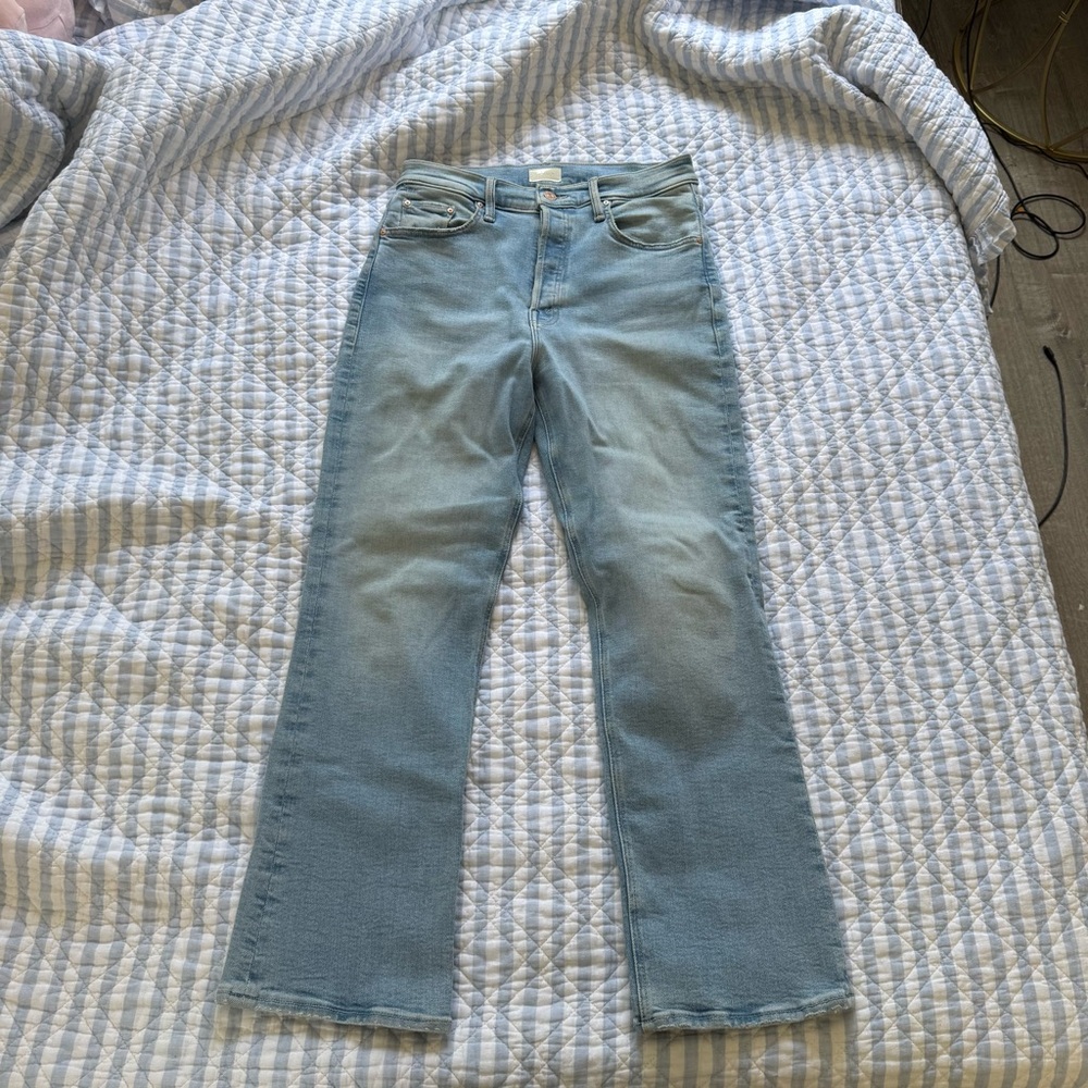 MOTHER Light Blue Flare Jeans